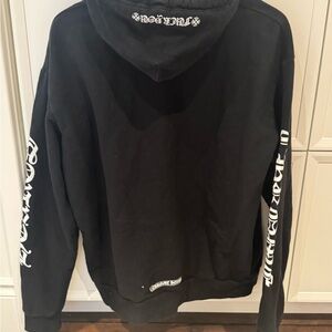 ⭐️ Black Hoodie with White Graphic Text ⭐️